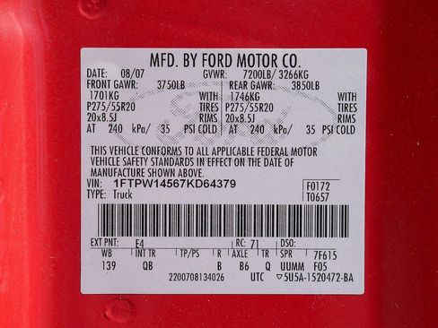 Used 2007 Ford F150 Lariat AWD/4WD image 59
