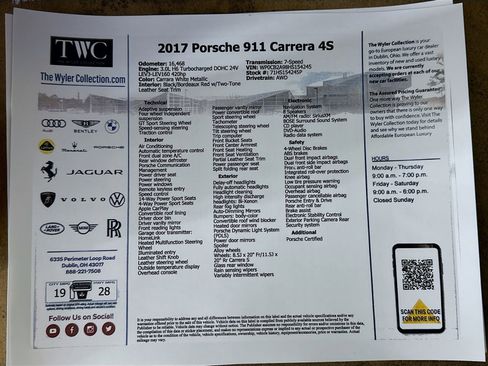 Used 2017 Porsche 911 Carrera 4S AWD/4WD image 40