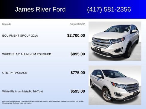 Used 2015 Ford Edge SEL w/ Equipment Group 201A FWD image 5