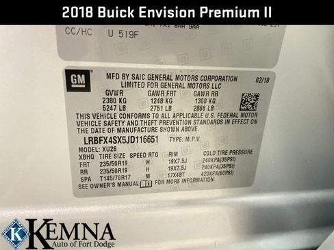 Used 2018 Buick Envision Premium image 31