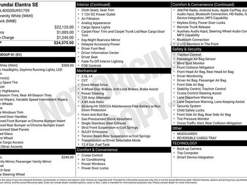 Certified 2025 Hyundai Elantra SE image 28