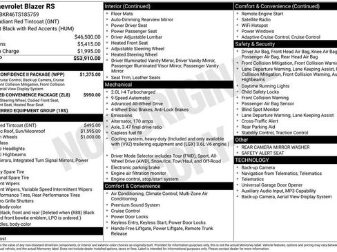 New 2026 Chevrolet Blazer RS w/ Driver Confidence II Package AWD/4WD image 11