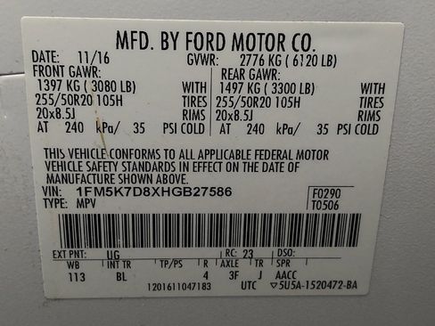 Used 2017 Ford Explorer XLT w/ Equipment Group 202A FWD image 33