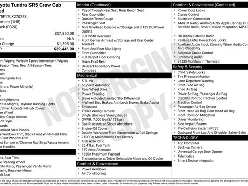 Certified 2020 Toyota Tundra SR5 image 26