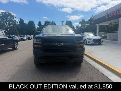 Used 2018 Chevrolet Silverado 1500 W/T w/ Black Out Edition AWD/4WD image 3