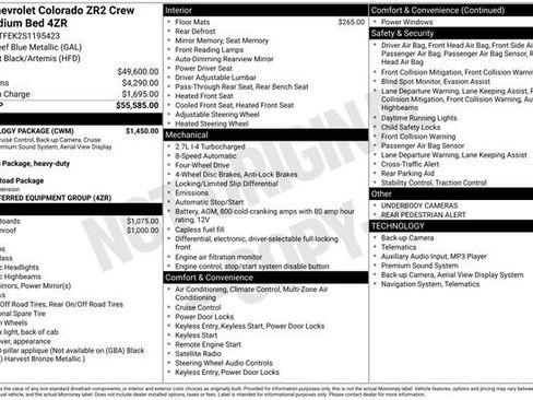 Certified 2025 Chevrolet Colorado ZR2 w/ Technology Package image 18