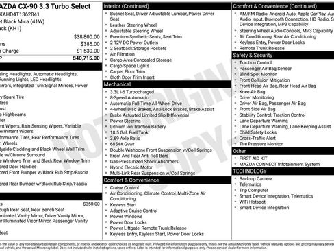 New 2026 MAZDA CX-90 3.3 Turbo w/ Select Package image 11