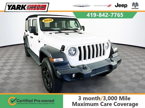 Certified 2020 Jeep Wrangler Unlimited Sport S AWD/4WD image 1