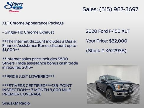 Used 2020 Ford F150 XLT w/ Equipment Group 302A Luxury AWD/4WD image 27