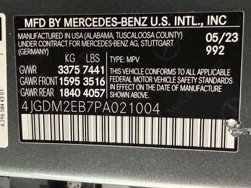 Certified 2023 Mercedes-Benz EQS 450+ 4MATIC SUV image 19