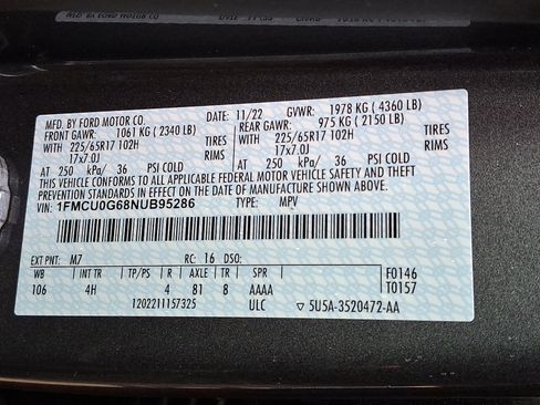 Used 2022 Ford Escape SE w/ Convenience Package image 27