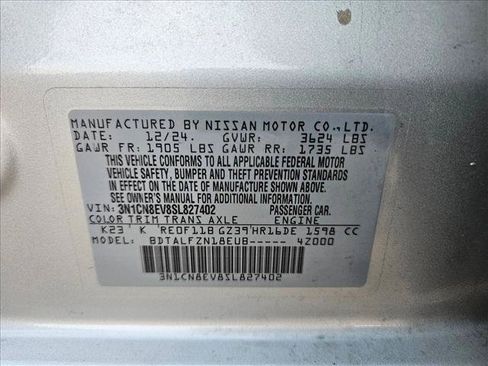 Used 2025 Nissan Versa SV w/ Trunk Package FWD image 21
