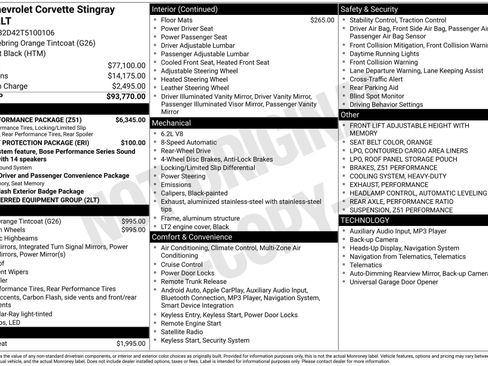 New 2026 Chevrolet Corvette Stingray Preferred Cpe w/ Z51 Performance Package image 3