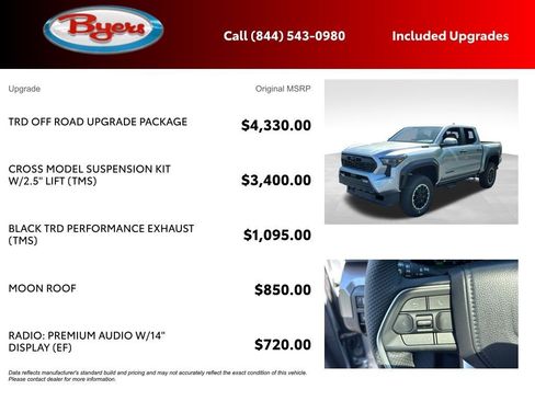 New 2026 Toyota Tacoma TRD Off-Road w/ TRD Off Road Upgrade Package AWD/4WD image 5