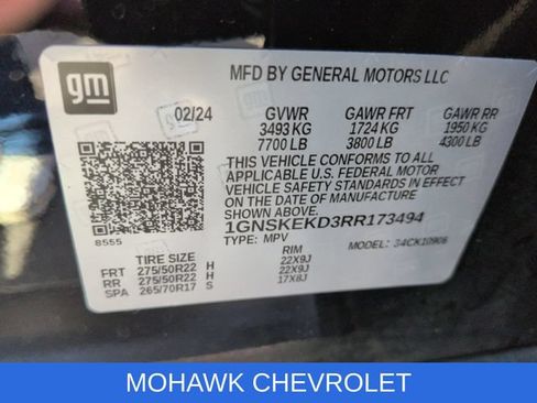 Used 2024 Chevrolet Suburban RST w/ Luxury Package AWD/4WD image 35