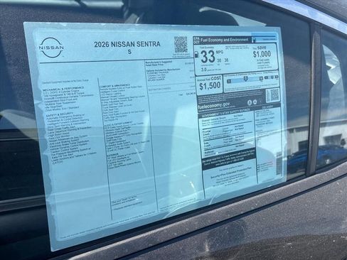 New 2026 Nissan Sentra S FWD image 12