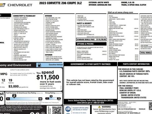 Used 2023 Chevrolet Corvette Z06 w/ Z07 Performance Package image 15