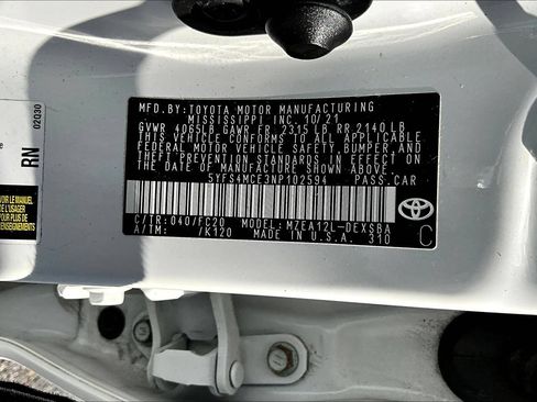 Used 2022 Toyota Corolla SE FWD image 14