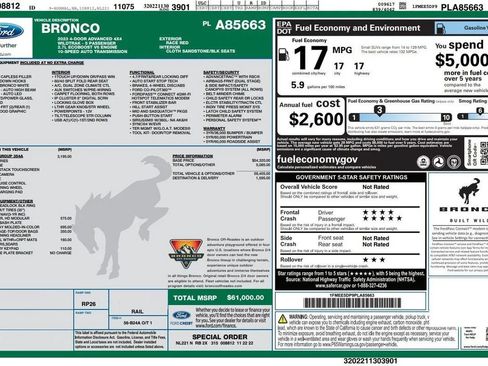 Used 2023 Ford Bronco Wildtrak AWD/4WD image 18