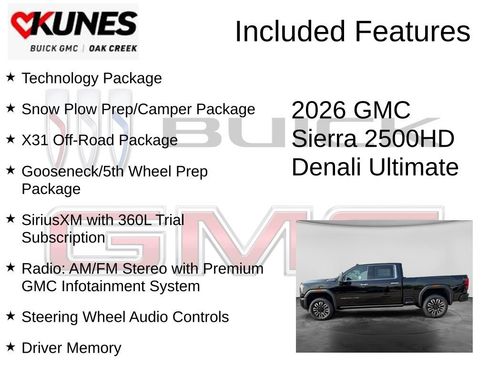 New 2026 GMC Sierra 2500 Denali Ultimate AWD/4WD image 2