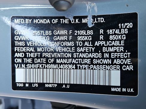 Used 2021 Honda Civic Sport Touring image 29
