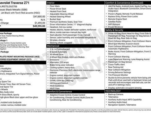 Used 2025 Chevrolet Traverse Z71 AWD/4WD image 13