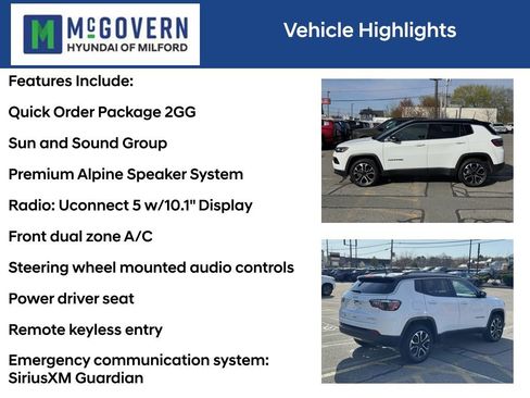 Used 2022 Jeep Compass Limited w/ Sun and Sound Group image 4
