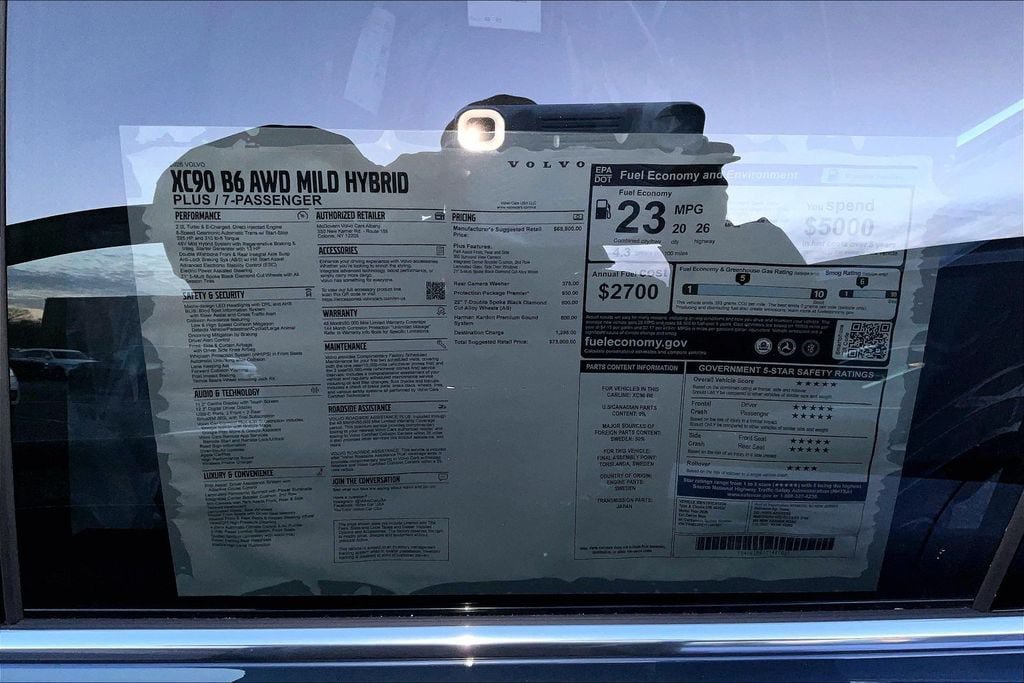 New 2026 Volvo XC90 B6 Plus w/ Protection Package Premier AWD/4WD image 13