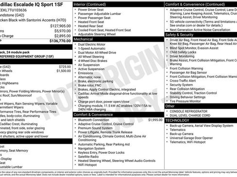 New 2026 Cadillac Escalade IQ Sport 1 AWD/4WD image 39