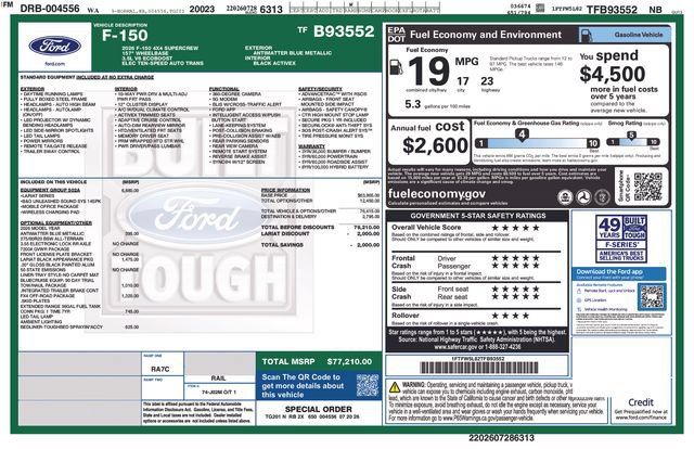New 2026 Ford F150 Lariat w/ Equipment Group 502A High AWD/4WD image 23