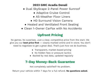 Used 2023 GMC Acadia Denali w/ Denali Ultimate Package