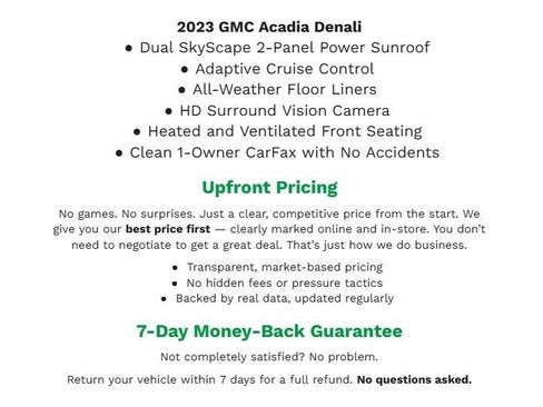 Used 2023 GMC Acadia Denali w/ Denali Ultimate Package AWD/4WD image 1