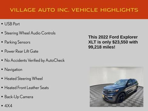 Used 2022 Ford Explorer XLT w/ Equipment Group 202A AWD/4WD image 7
