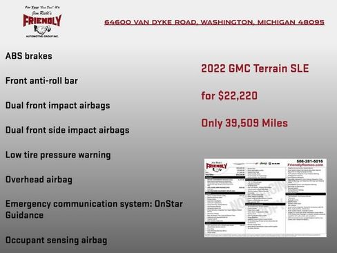 Used 2022 GMC Terrain SLE w/ Driver Convenience Package AWD/4WD image 8
