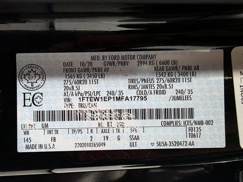 Used 2021 Ford F150 XLT w/ Equipment Group 302A High image 48