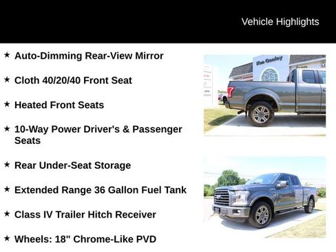 Used 2016 Ford F150 XLT w/ Equipment Group 302A Luxury AWD/4WD image 16