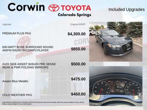 Used 2013 Audi A6 3.0T Premium Plus w/ Premium Plus Pkg AWD/4WD image 8