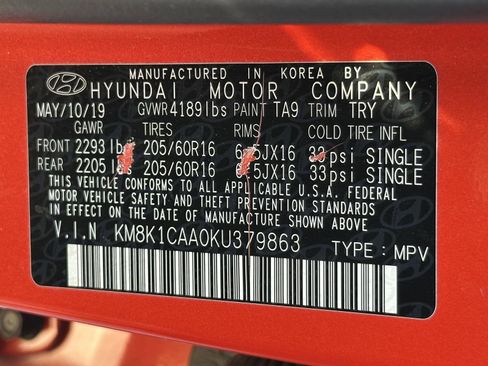 Used 2019 Hyundai Kona SE AWD/4WD image 15