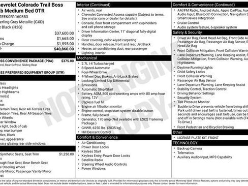 Used 2024 Chevrolet Colorado Trail Boss AWD/4WD image 33