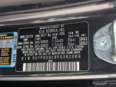 Certified 2023 Kia Telluride S w/ S Sunroof Package AWD/4WD image 29