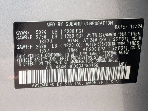Used 2025 Subaru Outback Touring XT AWD/4WD image 40