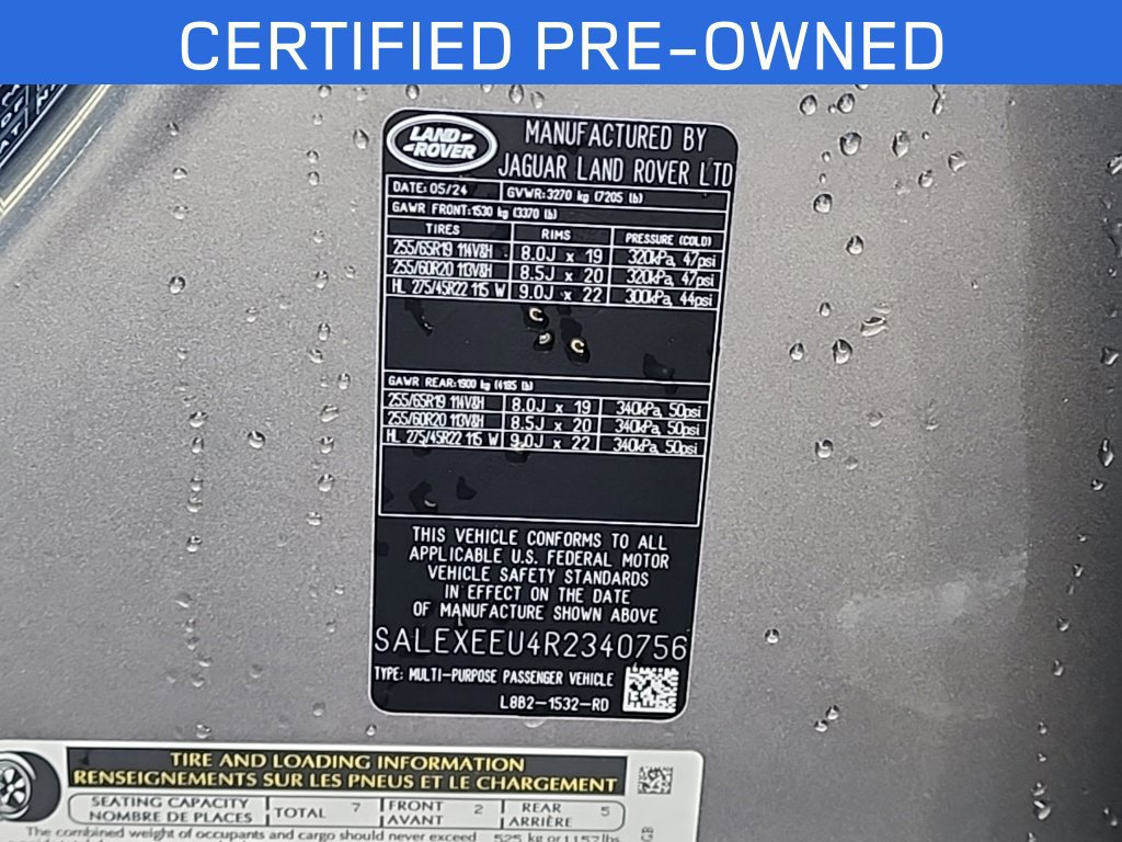 Certified 2024 Land Rover Defender 110 X AWD/4WD image 30