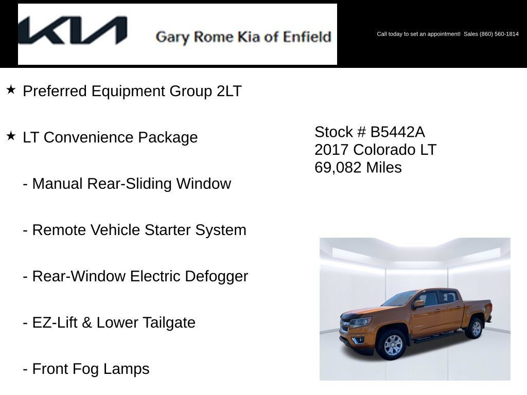 Used 2017 Chevrolet Colorado LT w/ LT Convenience Package RWD image 7
