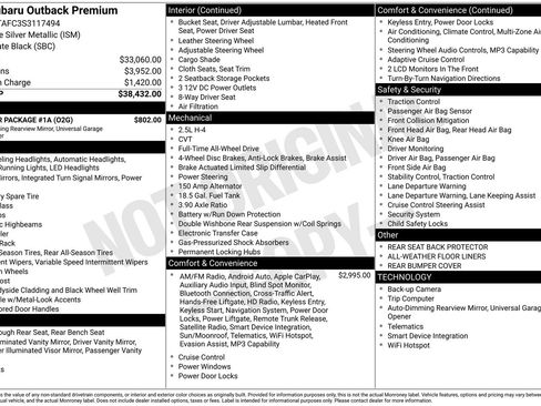 Certified 2025 Subaru Outback Premium w/ Popular Package #1A image 22