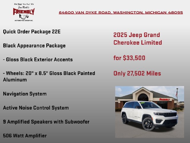 Used 2025 Jeep Grand Cherokee Limited w/ Black Appearance Package AWD/4WD image 5