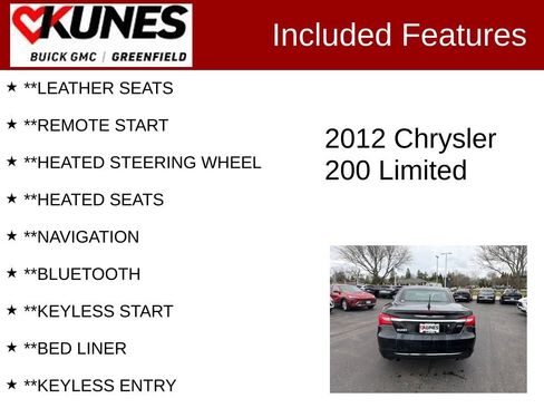 Used 2012 Chrysler 200 Limited image 2