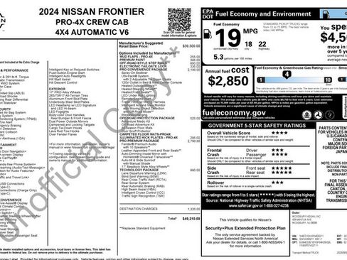 Used 2024 Nissan Frontier PRO-4X w/ Pro Premium Package AWD/4WD image 31