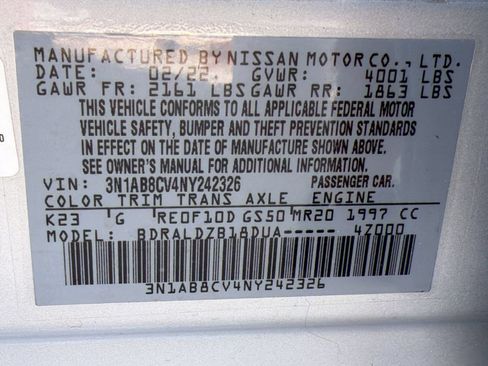 Used 2022 Nissan Sentra SV FWD image 16