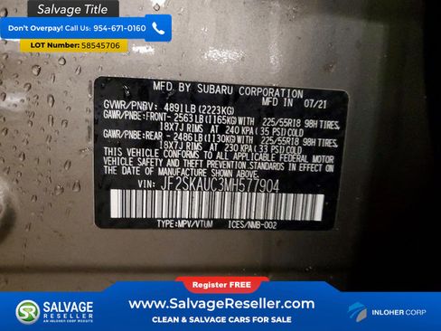 Used 2021 Subaru Forester Limited w/ Popular Package #3 AWD/4WD image 17