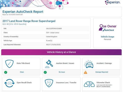 Used 2017 Land Rover Range Rover Supercharged image 13